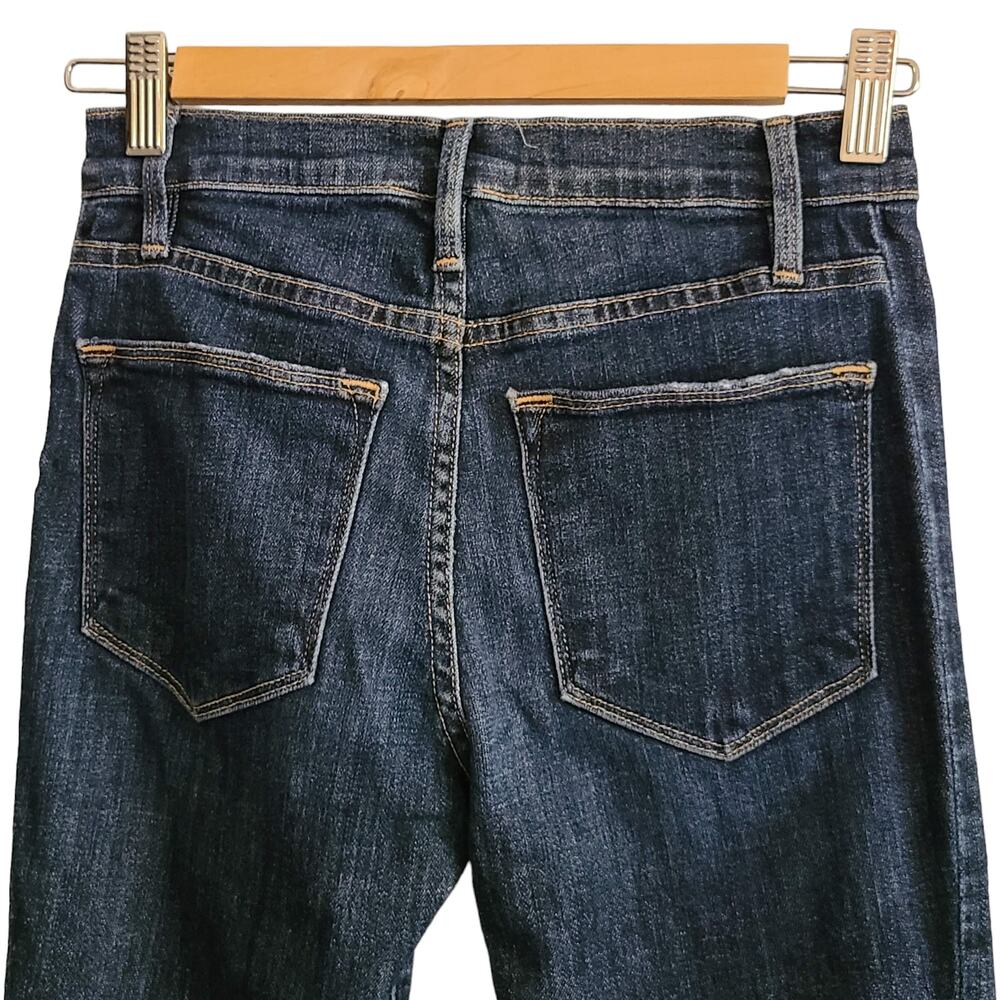 FRAME Le High Skinny Side Step Ankle Crop Jeans LHSKSS133 Harway Women's 24 - Picture 5 of 12